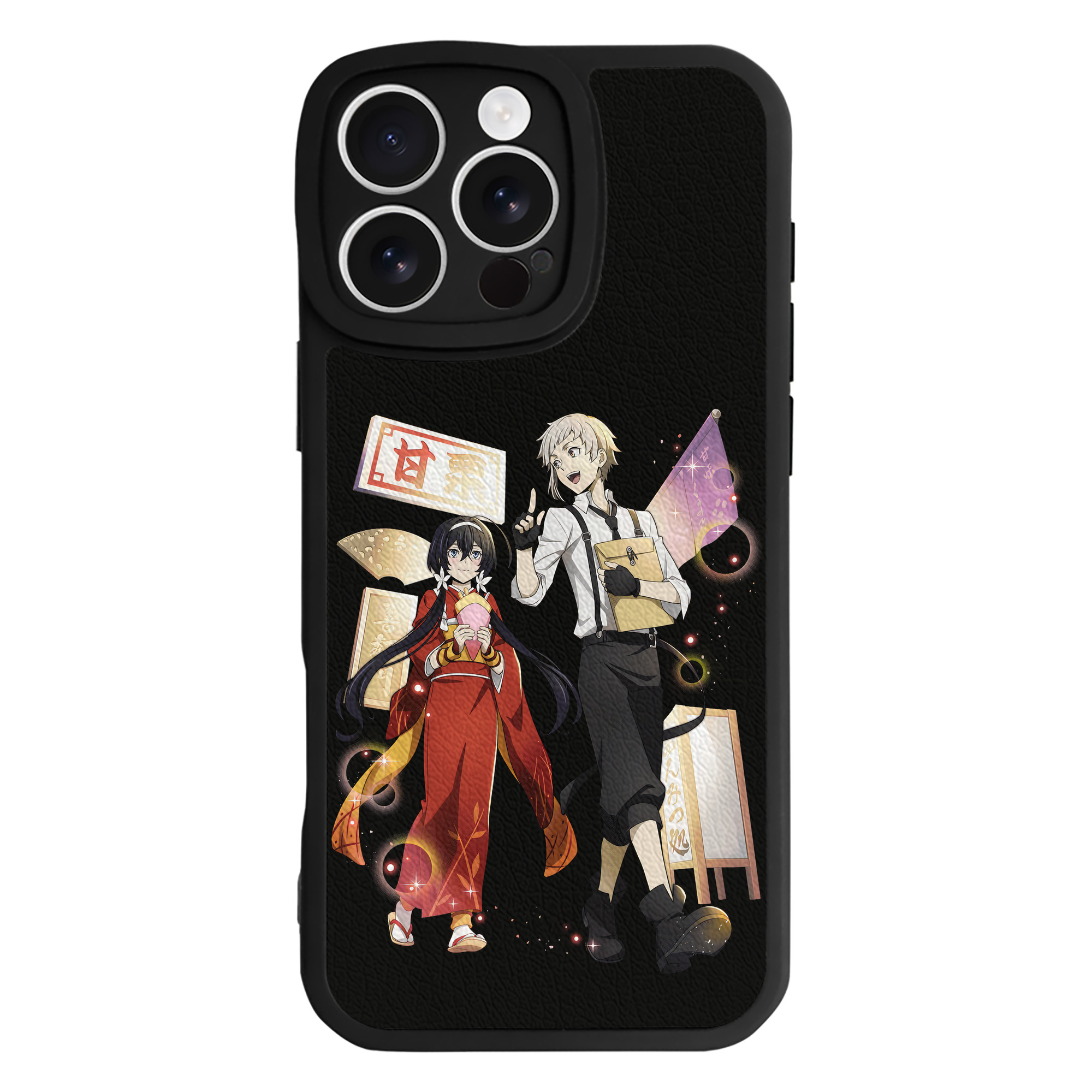 （画像用） 文豪ストレイドッグス Bungo Stray Dogs 【iPhone 16シリーズ対応】シリコンスマホケース（レザー調） 材質：シリコン
